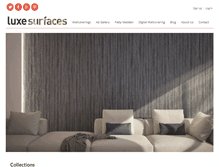 Tablet Screenshot of luxesurfaces.com